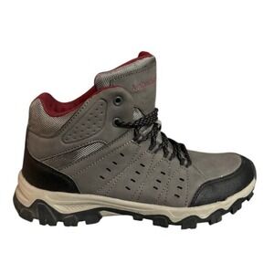 Avalanche Pitch Waterproof Hiking Boots Mens Size 8.5 Gray Burgundy Lace Up